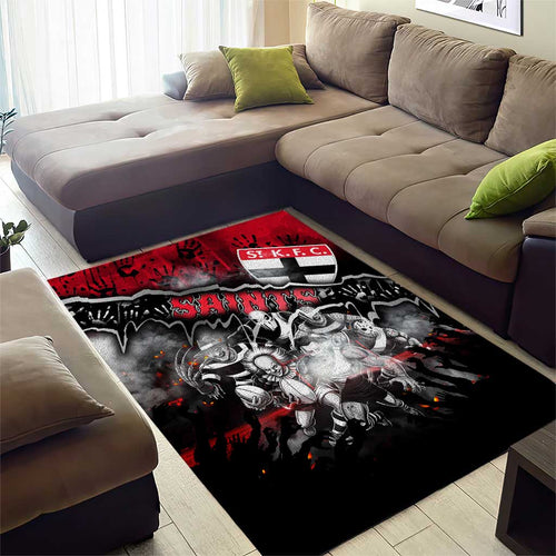 Step Into Horror Domain Saints Football Area Rug Halloween Horror Movie Characters - Aussie Hoodie
