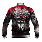 Step Into Horror Domain Saints Football Baseball Jacket Halloween Horror Movie Characters - Aussie Hoodie