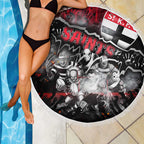 Step Into Horror Domain Saints Football Beach Blanket Halloween Horror Movie Characters - Aussie Hoodie