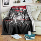 Step Into Horror Domain Saints Football Blanket Halloween Horror Movie Characters - Aussie Hoodie
