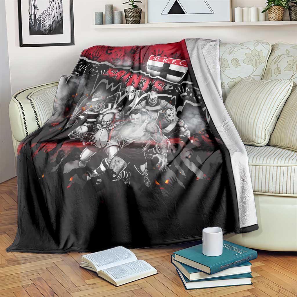 Step Into Horror Domain Saints Football Blanket Halloween Horror Movie Characters - Aussie Hoodie