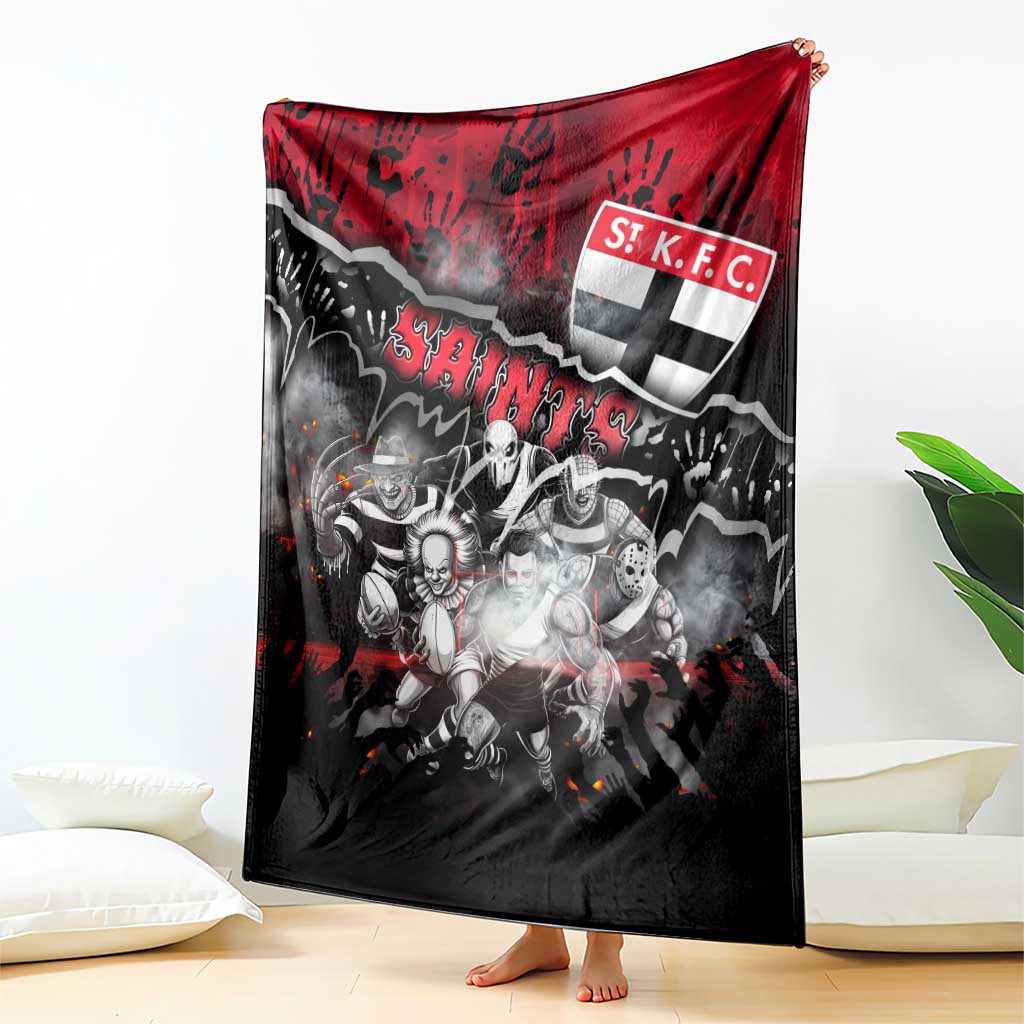Step Into Horror Domain Saints Football Blanket Halloween Horror Movie Characters - Aussie Hoodie