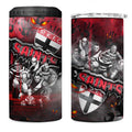 Step Into Horror Domain Saints Football 4 in 1 Can Cooler Tumbler Halloween Horror Movie Characters - Aussie Hoodie
