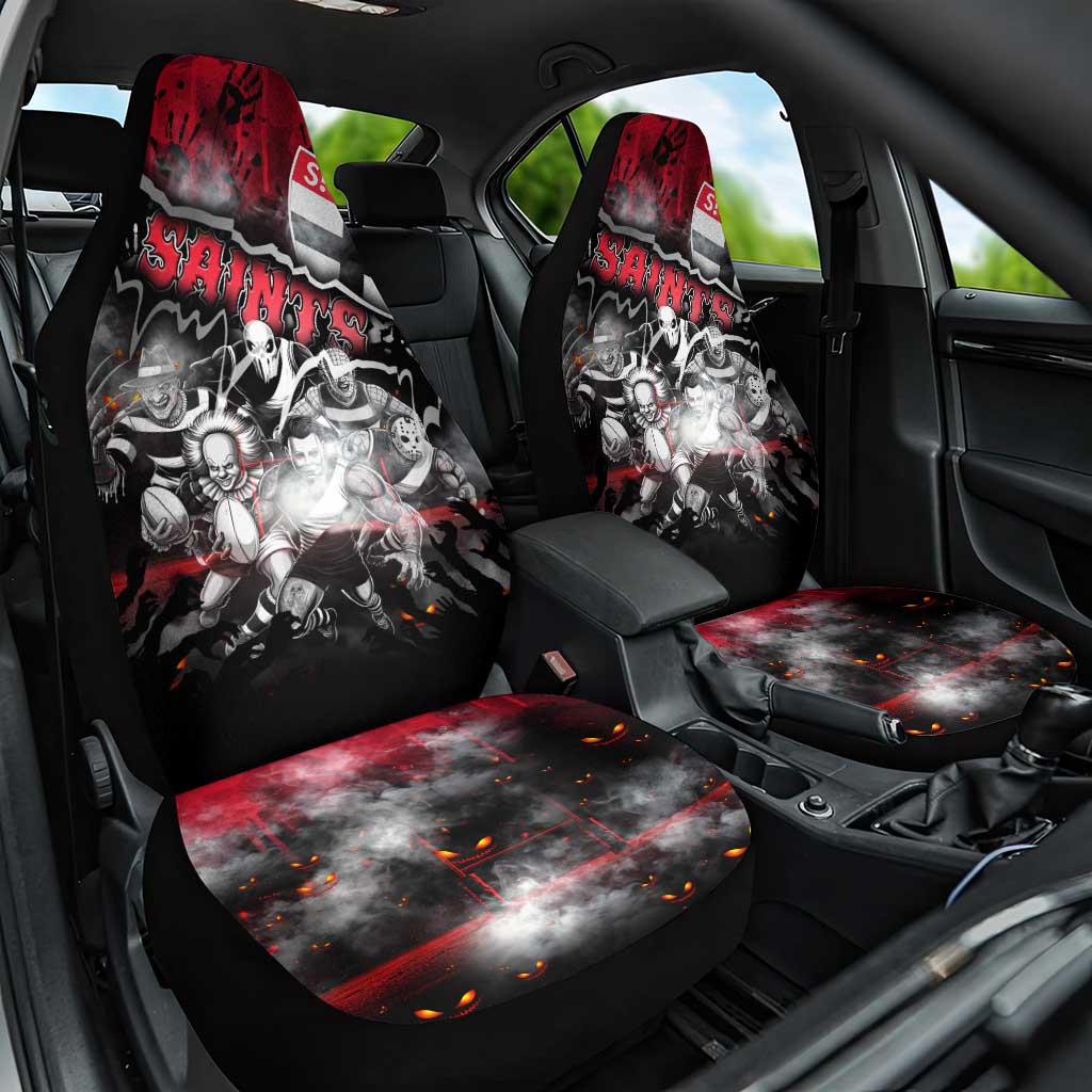 Step Into Horror Domain Saints Football Car Seat Cover Halloween Horror Movie Characters - Aussie Hoodie