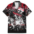 Step Into Horror Domain Saints Football Family Matching Mermaid Dress and Hawaiian Shirt Halloween Horror Movie Characters - Aussie Hoodie