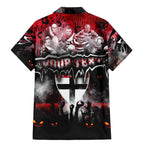 Step Into Horror Domain Saints Football Family Matching Mermaid Dress and Hawaiian Shirt Halloween Horror Movie Characters - Aussie Hoodie