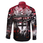 Step Into Horror Domain Saints Football Family Matching Off Shoulder Maxi Dress and Hawaiian Shirt Halloween Horror Movie Characters - Aussie Hoodie