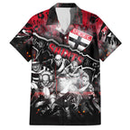 Step Into Horror Domain Saints Football Family Matching Short Sleeve Bodycon Dress and Hawaiian Shirt Halloween Horror Movie Characters - Aussie Hoodie