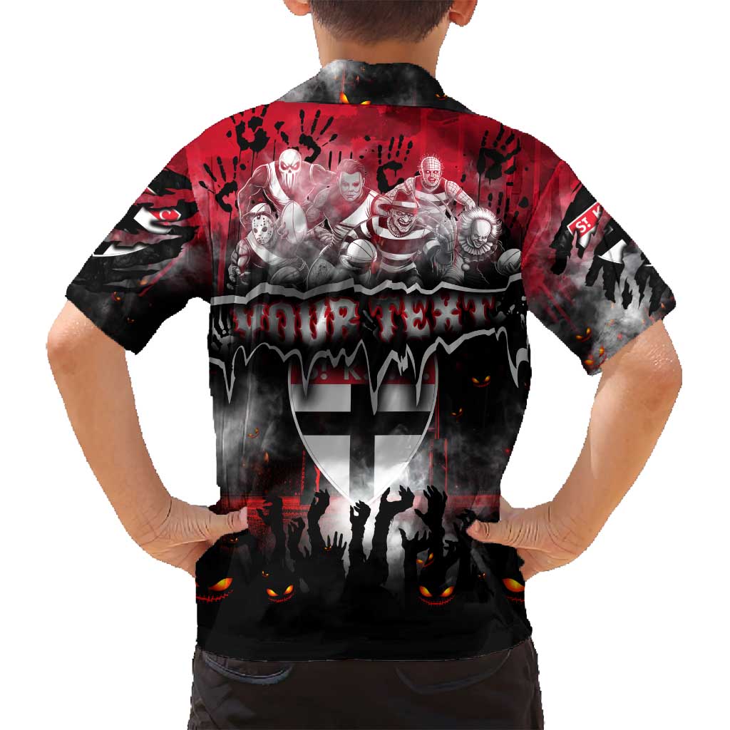 Step Into Horror Domain Saints Football Family Matching Summer Maxi Dress and Hawaiian Shirt Halloween Horror Movie Characters - Aussie Hoodie