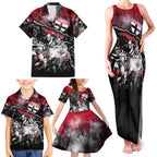 Step Into Horror Domain Saints Football Family Matching Tank Maxi Dress and Hawaiian Shirt Halloween Horror Movie Characters - Aussie Hoodie