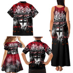 Step Into Horror Domain Saints Football Family Matching Tank Maxi Dress and Hawaiian Shirt Halloween Horror Movie Characters - Aussie Hoodie