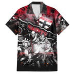 Step Into Horror Domain Saints Football Hawaiian Shirt Halloween Horror Movie Characters - Aussie Hoodie
