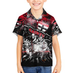 Step Into Horror Domain Saints Football Hawaiian Shirt Halloween Horror Movie Characters - Aussie Hoodie