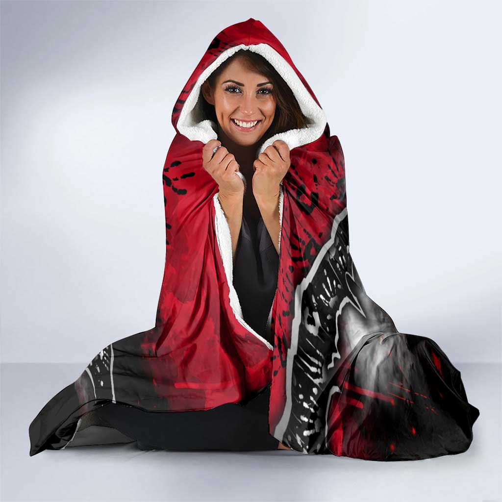 Step Into Horror Domain Saints Football Hooded Blanket Halloween Horror Movie Characters - Aussie Hoodie