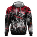Step Into Horror Domain Saints Football Hoodie Halloween Horror Movie Characters - Aussie Hoodie