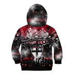 Step Into Horror Domain Saints Football Kid Hoodie Halloween Horror Movie Characters - Aussie Hoodie