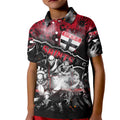 Step Into Horror Domain Saints Football Kid Polo Shirt Halloween Horror Movie Characters - Aussie Hoodie