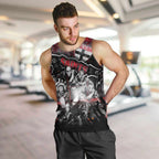 Step Into Horror Domain Saints Football Men Tank Top Halloween Horror Movie Characters - Aussie Hoodie