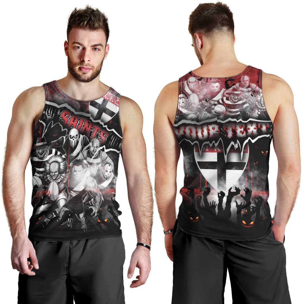 Step Into Horror Domain Saints Football Men Tank Top Halloween Horror Movie Characters - Aussie Hoodie