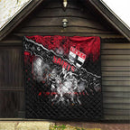 Step Into Horror Domain Saints Football Quilt Halloween Horror Movie Characters - Aussie Hoodie