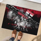 Step Into Horror Domain Saints Football Rubber Doormat Halloween Horror Movie Characters - Aussie Hoodie