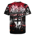 Step Into Horror Domain Saints Football Rugby Jersey Halloween Horror Movie Characters - Aussie Hoodie