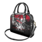 Step Into Horror Domain Saints Football Shoulder Handbag Halloween Horror Movie Characters - Aussie Hoodie
