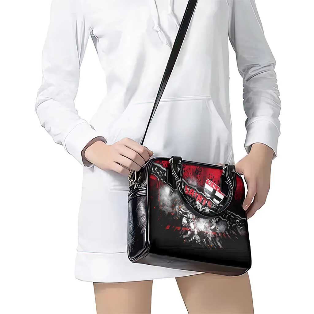 Step Into Horror Domain Saints Football Shoulder Handbag Halloween Horror Movie Characters - Aussie Hoodie
