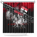 Step Into Horror Domain Saints Football Shower Curtain Halloween Horror Movie Characters - Aussie Hoodie