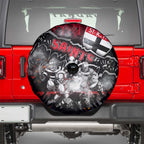 Step Into Horror Domain Saints Football Spare Tire Cover Halloween Horror Movie Characters - Aussie Hoodie
