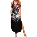 Step Into Horror Domain Saints Football Summer Maxi Dress Halloween Horror Movie Characters - Aussie Hoodie