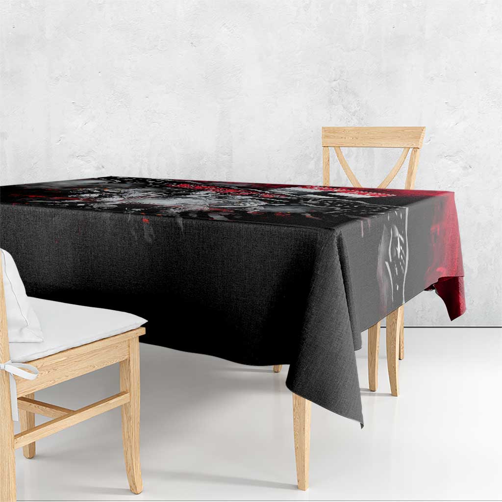 Step Into Horror Domain Saints Football Tablecloth Halloween Horror Movie Characters - Aussie Hoodie