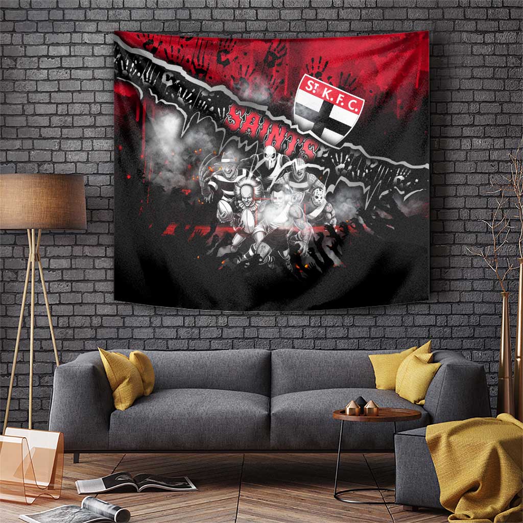 Step Into Horror Domain Saints Football Tapestry Halloween Horror Movie Characters - Aussie Hoodie