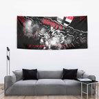 Step Into Horror Domain Saints Football Tapestry Halloween Horror Movie Characters - Aussie Hoodie