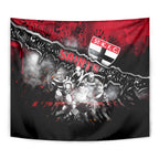 Step Into Horror Domain Saints Football Tapestry Halloween Horror Movie Characters - Aussie Hoodie