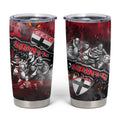 Step Into Horror Domain Saints Football Tumbler Cup Halloween Horror Movie Characters - Aussie Hoodie