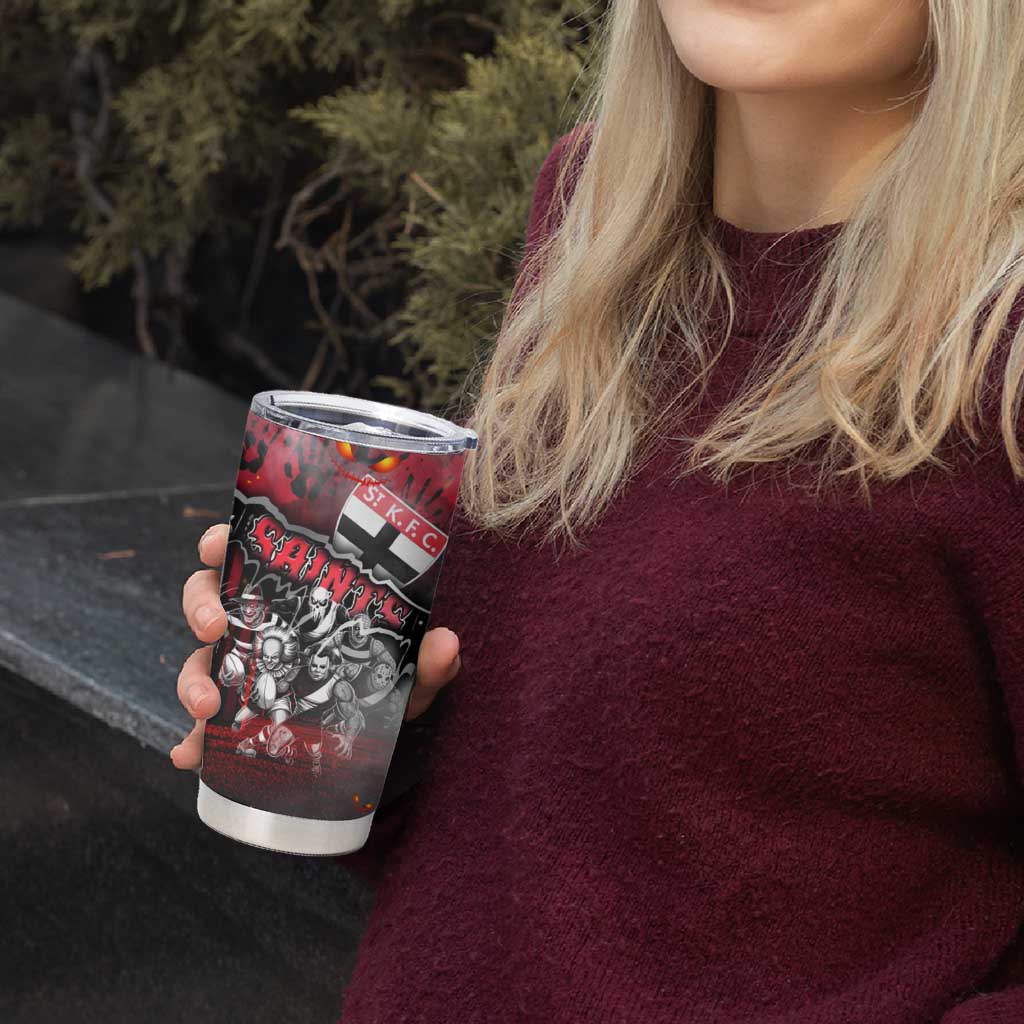 Step Into Horror Domain Saints Football Tumbler Cup Halloween Horror Movie Characters - Aussie Hoodie
