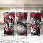 Step Into Horror Domain Saints Football Tumbler Cup Halloween Horror Movie Characters - Aussie Hoodie
