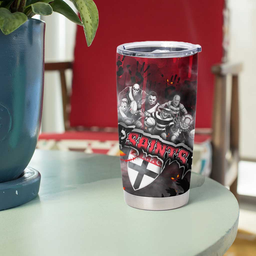 Step Into Horror Domain Saints Football Tumbler Cup Halloween Horror Movie Characters - Aussie Hoodie
