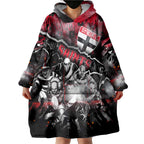 Step Into Horror Domain Saints Football Wearable Blanket Hoodie Halloween Horror Movie Characters - Aussie Hoodie