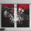 Step Into Horror Domain Saints Football Window Curtain Halloween Horror Movie Characters - Aussie Hoodie