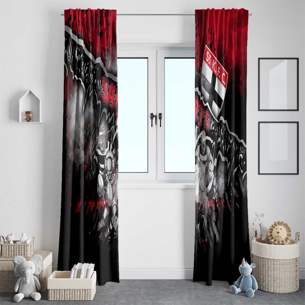 Step Into Horror Domain Saints Football Window Curtain Halloween Horror Movie Characters - Aussie Hoodie