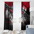Step Into Horror Domain Saints Football Window Curtain Halloween Horror Movie Characters - Aussie Hoodie