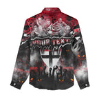 Step Into Horror Domain Saints Football Women Casual Shirt Halloween Horror Movie Characters - Aussie Hoodie