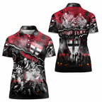 Step Into Horror Domain Saints Football Women Polo Shirt Halloween Horror Movie Characters - Aussie Hoodie