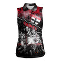 Step Into Horror Domain Saints Football Women Sleeveless Polo Shirt Halloween Horror Movie Characters - Aussie Hoodie