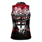 Step Into Horror Domain Saints Football Women Sleeveless Polo Shirt Halloween Horror Movie Characters - Aussie Hoodie