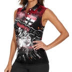 Step Into Horror Domain Saints Football Women Sleeveless Polo Shirt Halloween Horror Movie Characters - Aussie Hoodie