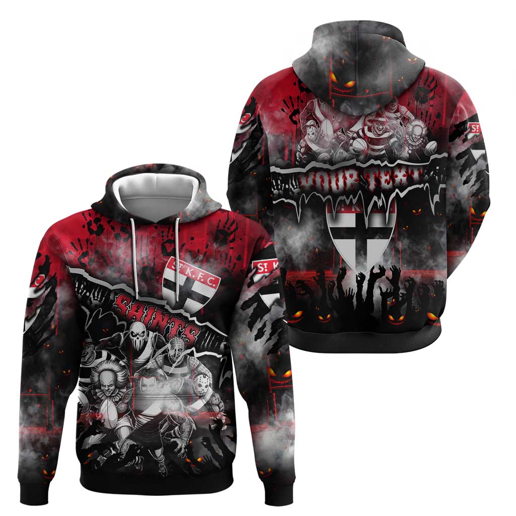 Step Into Horror Domain Saints Football Zip Hoodie Halloween Horror Movie Characters - Aussie Hoodie