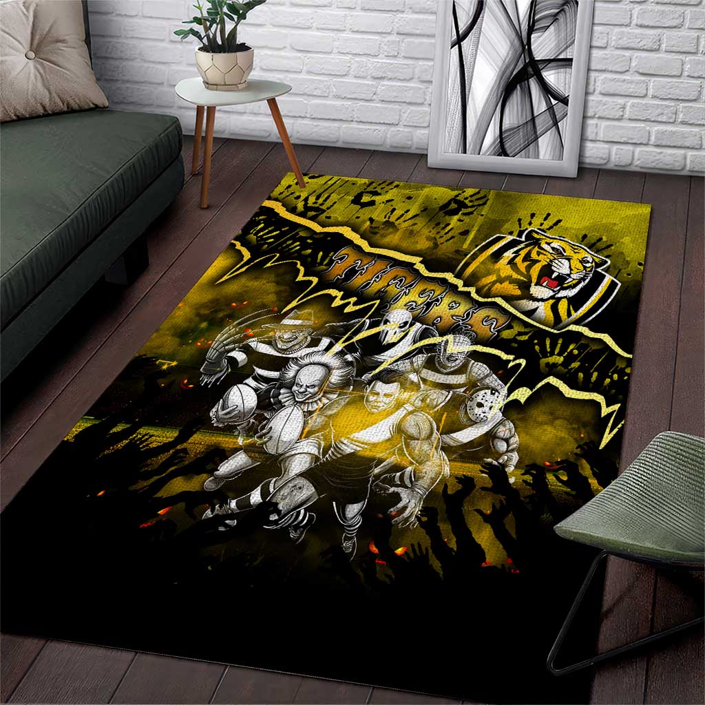 Step Into Horror Domain Tiger Football Area Rug Halloween Horror Movie Characters - Aussie Hoodie
